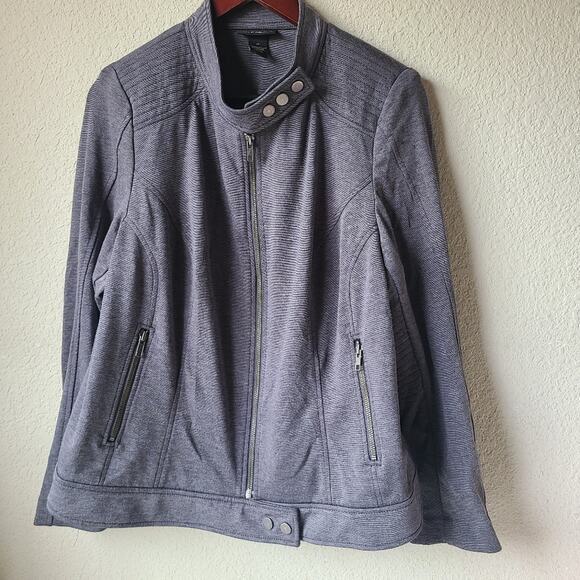 Lane Bryant Gray Black Blazer Women's Size 18 - Picture 1 of 9